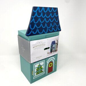 Target 9pc Wood House with Santa and Friends Christmas Figurine Set - Wondershop